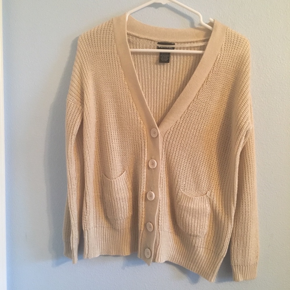 Tan cardigan